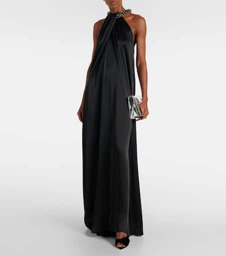 Gianvito Rossi 85 bow-detail velvet mules 3