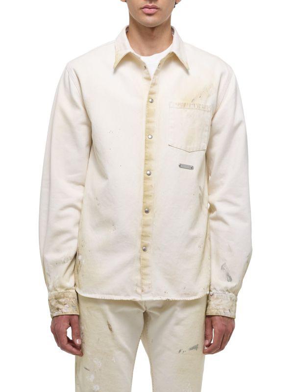 Helmut Lang Cotton Button-Front Shirt Jacket