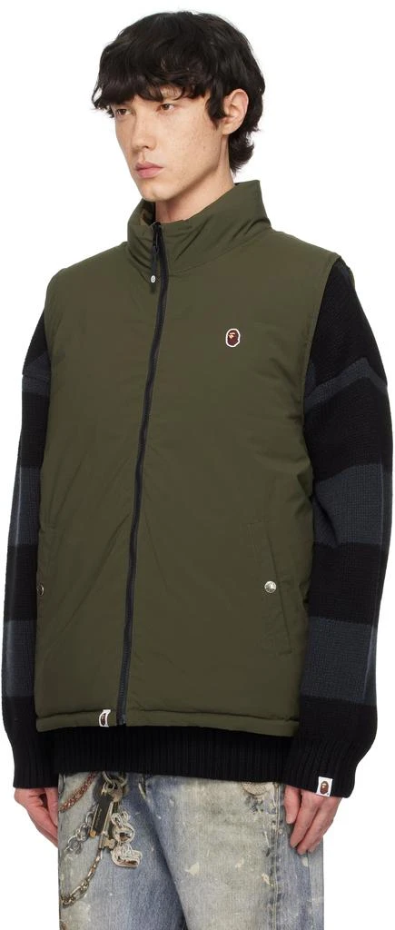 Bape Khaki 1st Camo Reversible Down Vest 4