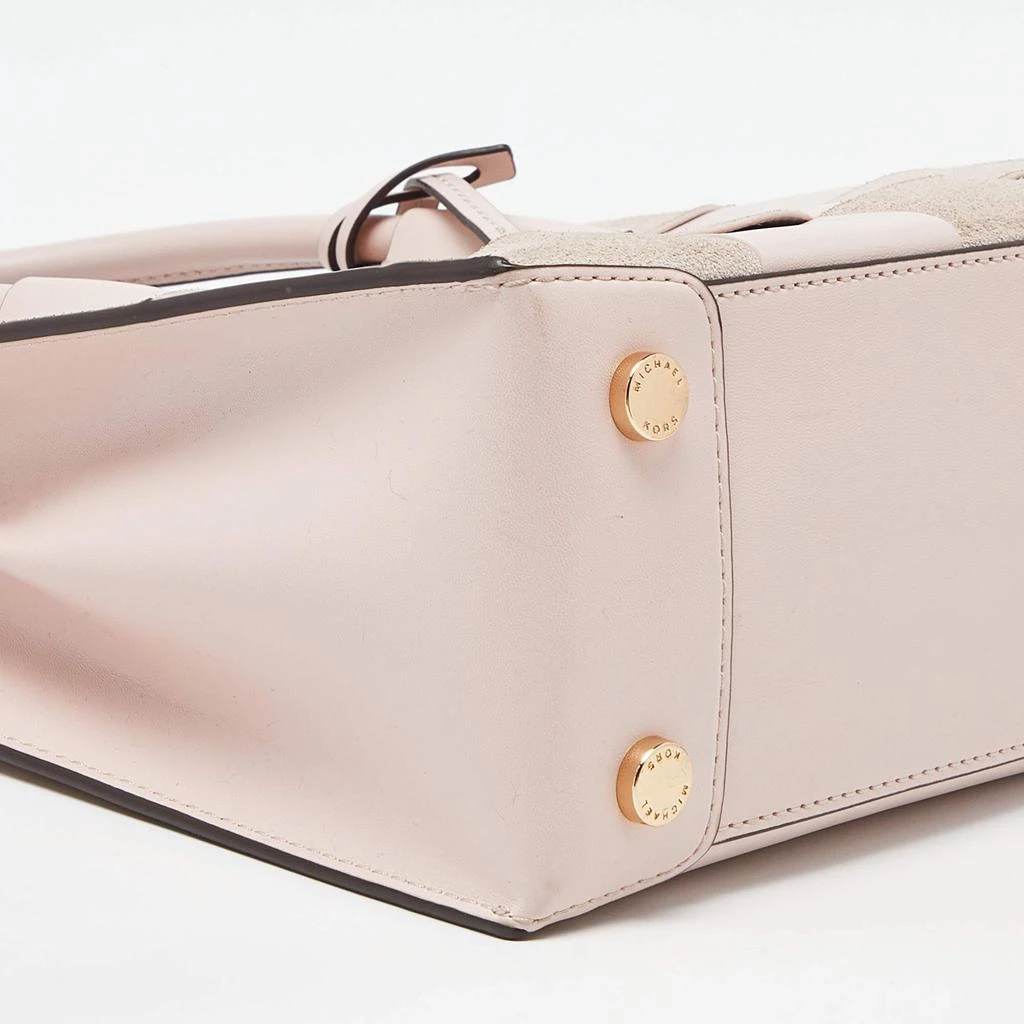 Michael Kors Michael Kors Light Pink Leather and Suede Mercer Tote 12