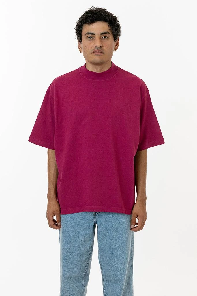 Los Angeles Apparel 1825GD Unisex - Oversized Short Sleeve High Mockneck T-shirt 5