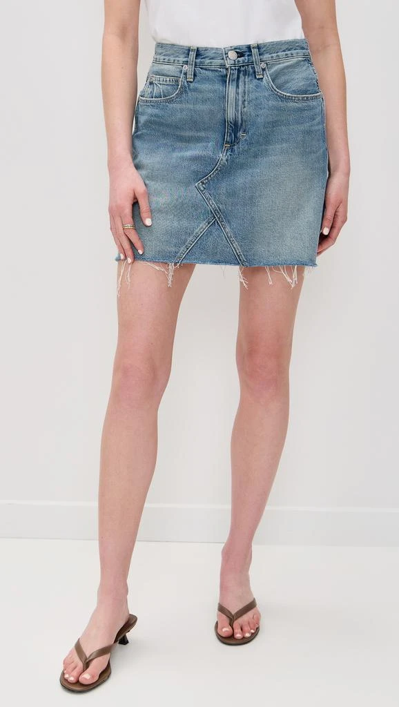 AMO Alexis Skirt with Raw Cut Hem 1