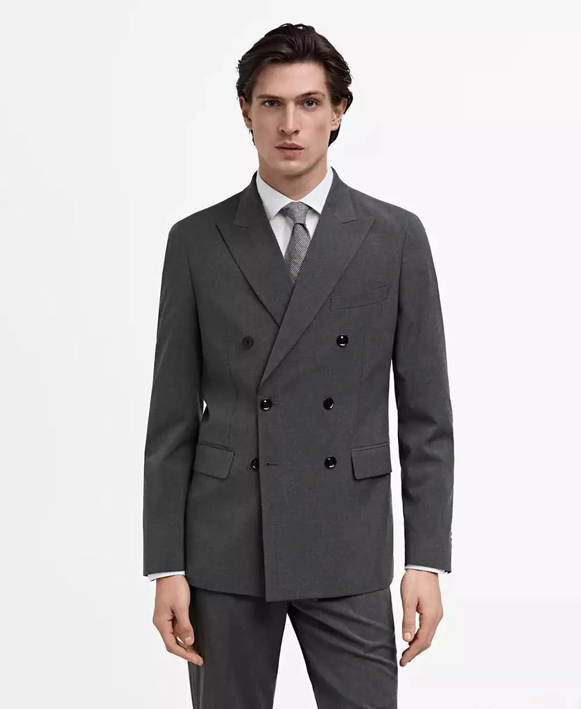 Mango Men's Slim-Fit Double Breasted Blazer 1