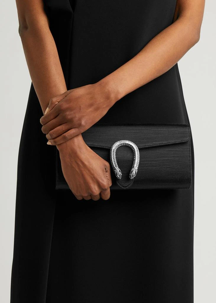 Gucci Dionysus ribbed satin clutch 6