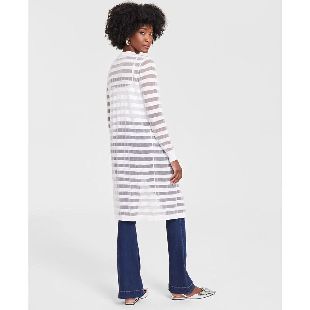 INC International Women's Striped Long Cardigan, Created for Macy's 2