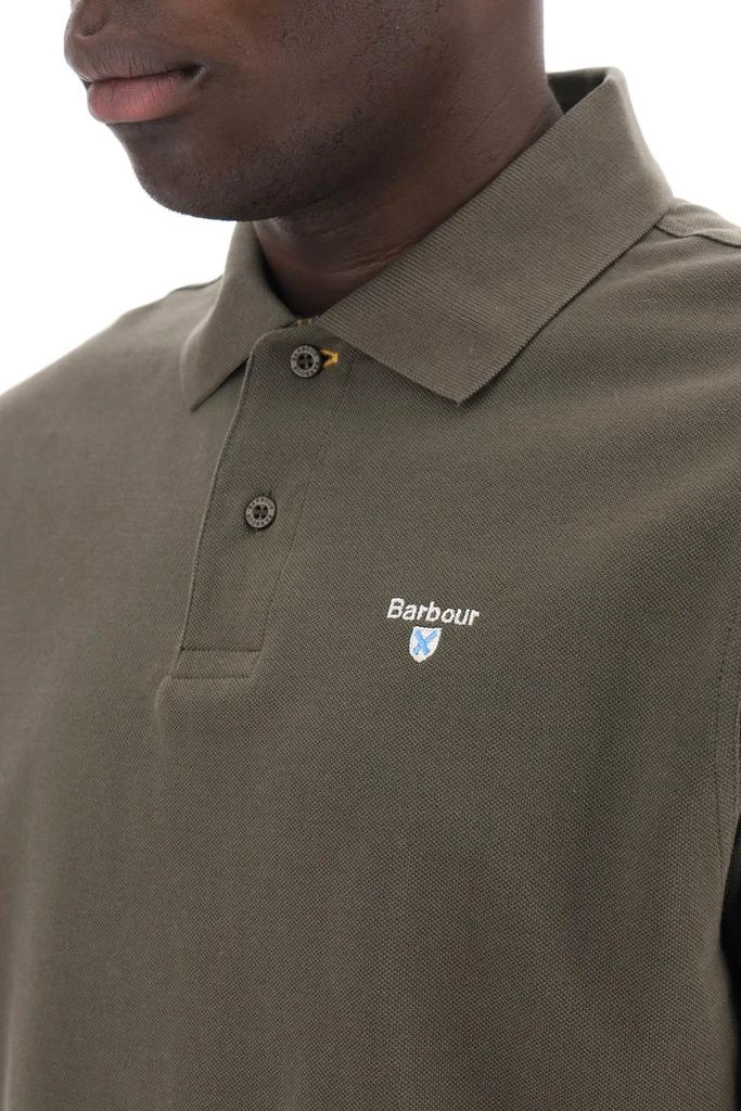 Barbour tartan-trim polo shirt 4