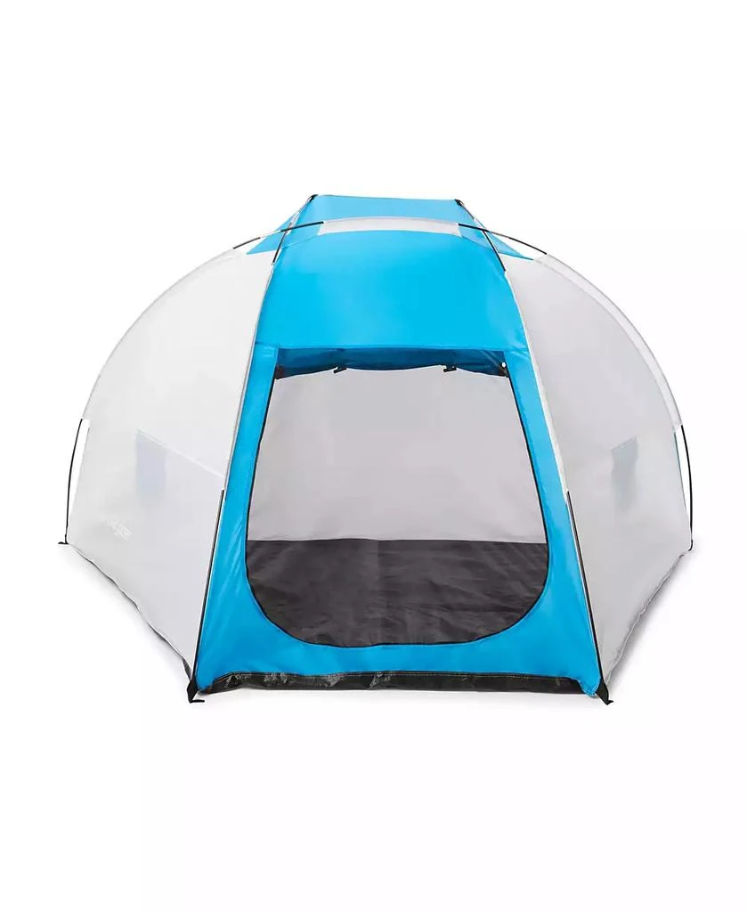 Tahoe Gear Cruz Bay Summer Sun Shelter and Beach Shade Tent Canopy, Blue & White 4