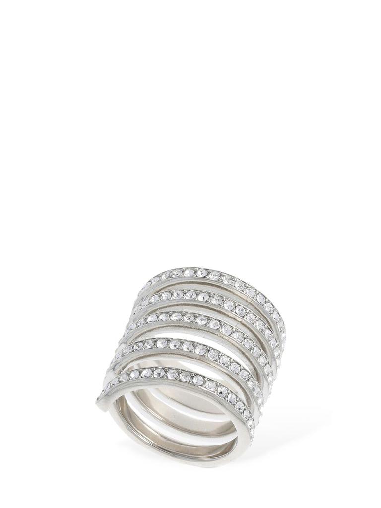 AMINA MUADDI Vittoria Crystal Ring