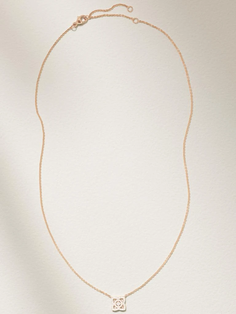 De Beers Enchanted Lotus 18k 玫瑰金钻石项链 1
