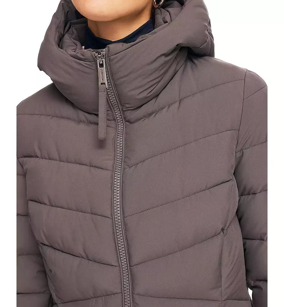 Calvin Klein Women's Hooded Stretch Puffer Coat, Created for Macy's 5