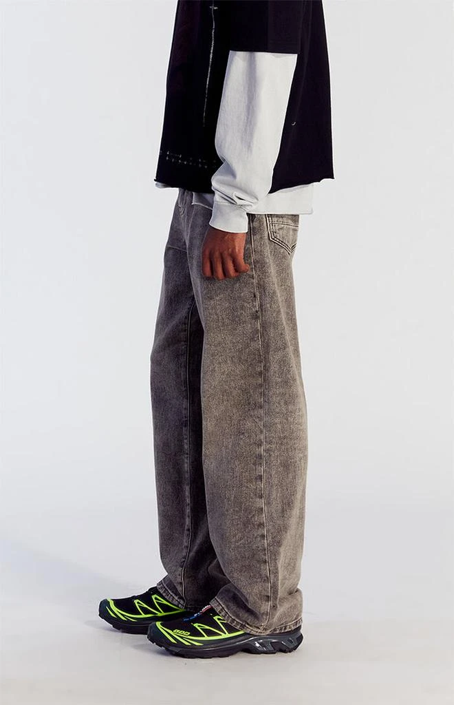 PacSun Brown Overdyed Baggy Jeans 3