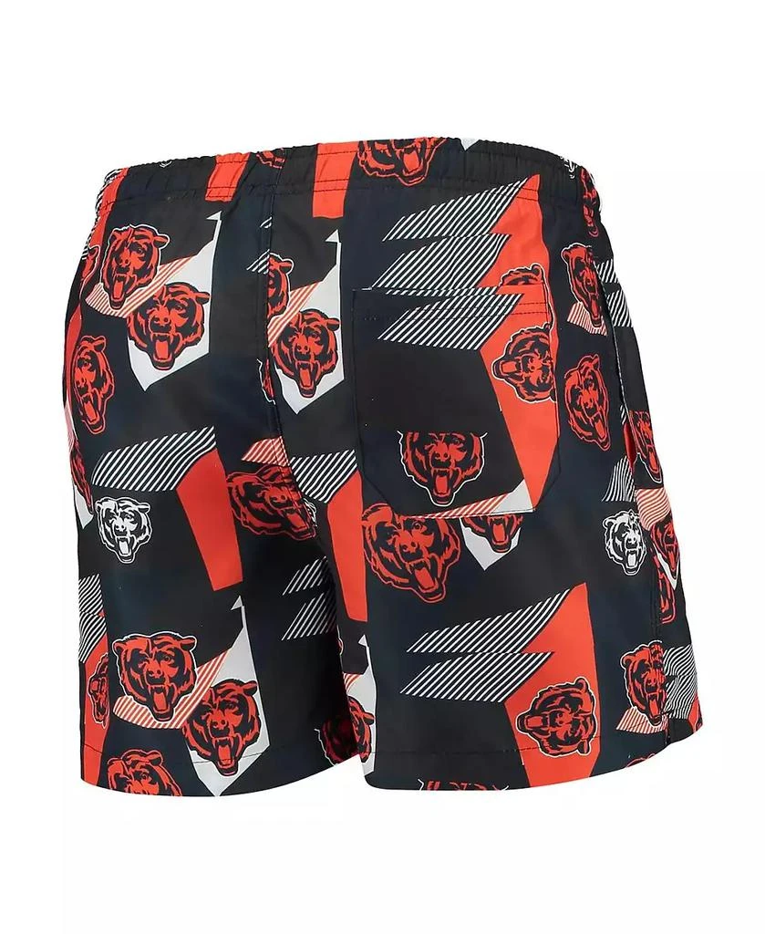 FOCO Men's Navy and Orange Chicago Bears Geo Print Swim Trunks 4