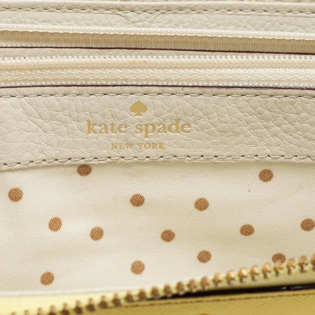 Kate Spade Yellow Leather Zip Around Wallet 5