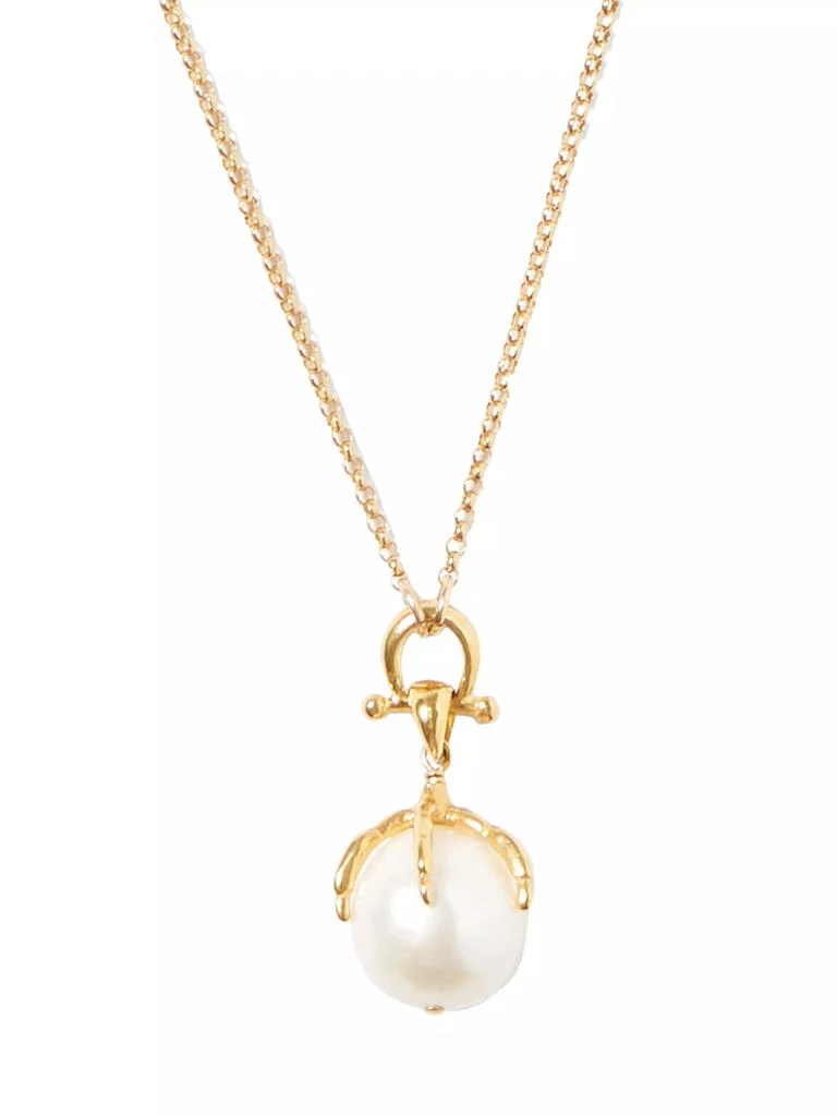 Chan Luu 18K-Gold-Plated & Baroque Pearl Talon Pendant Necklace 2