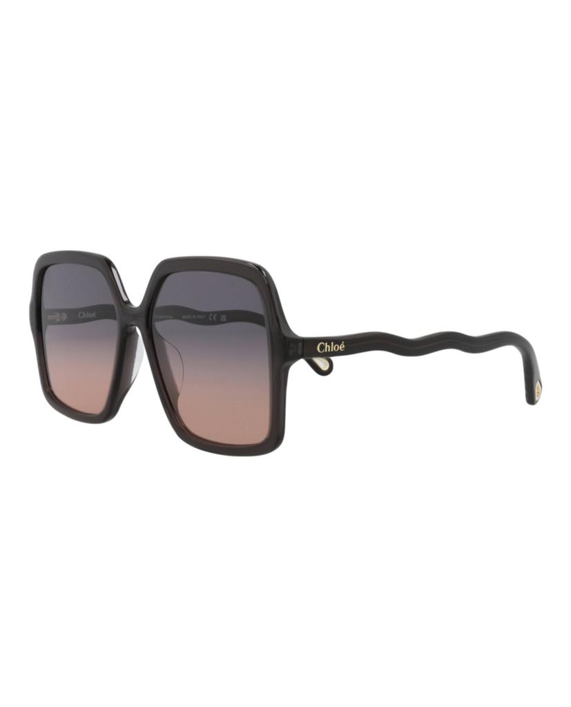Chloé Square-Frame Bio Acetate Sunglasses
