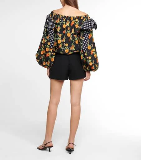 CAROLINE CONSTAS Mason floral off-shoulder top 3