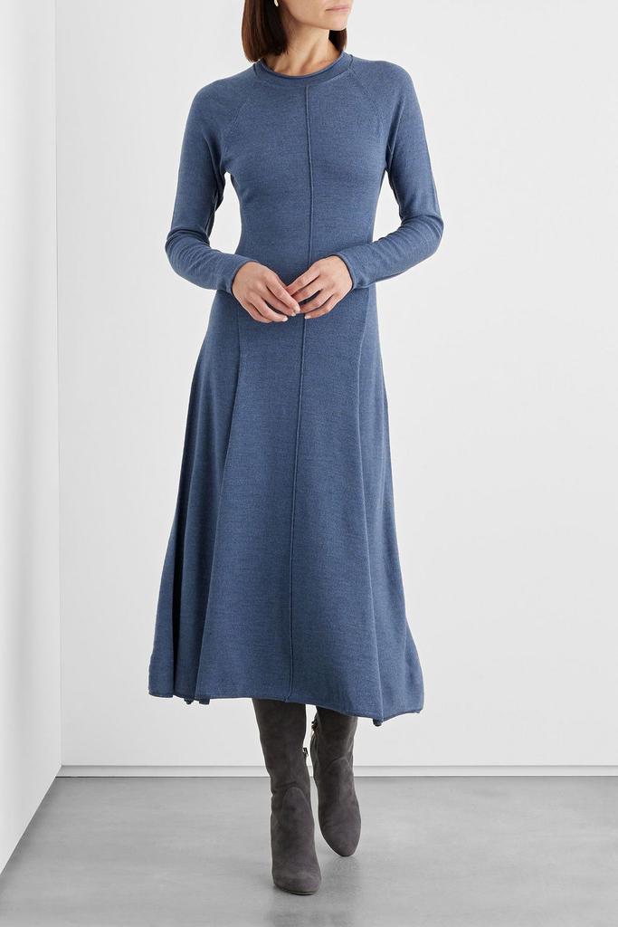 IRIS & INK Olivia merino wool midi dress