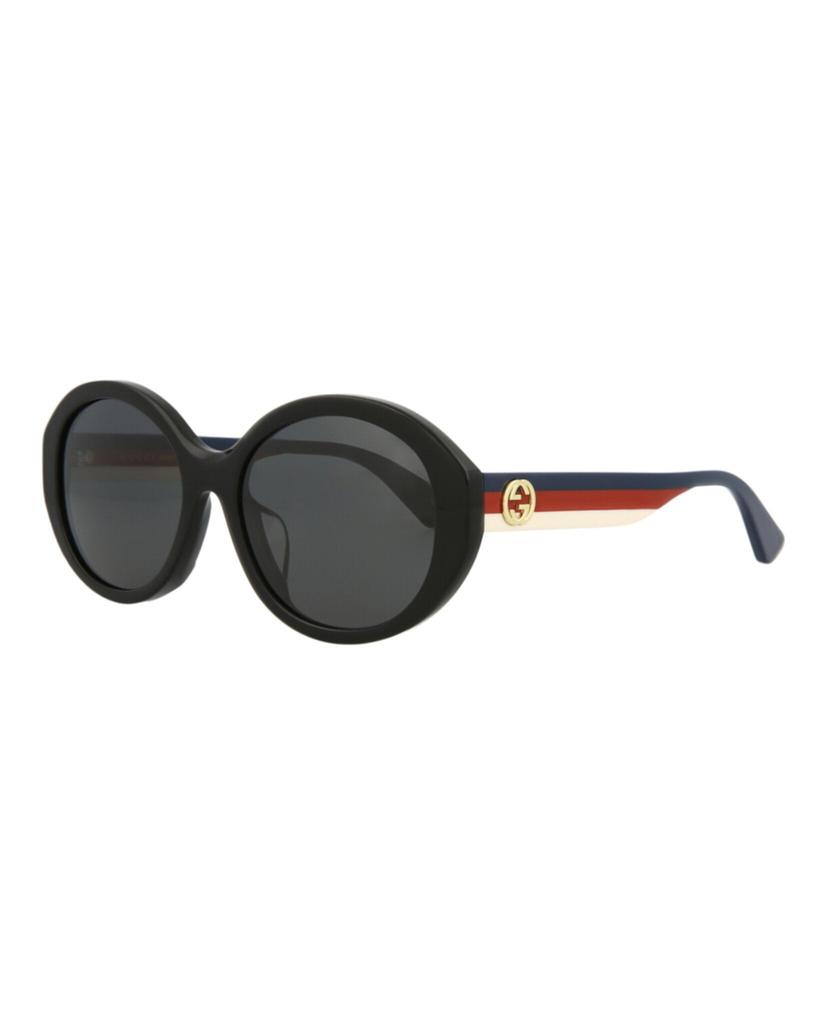 Gucci Round-Frame Acetate Sunglasses