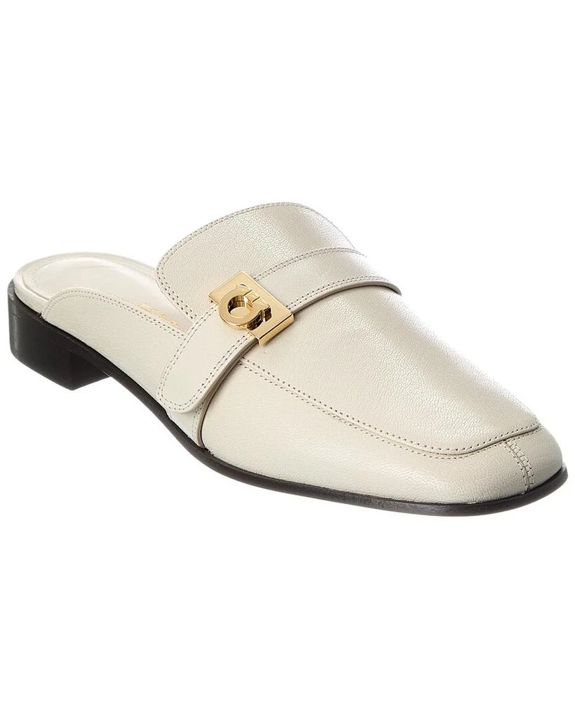 Salvatore Ferragamo Ferragamo Hug Buckle Leather Mule 1