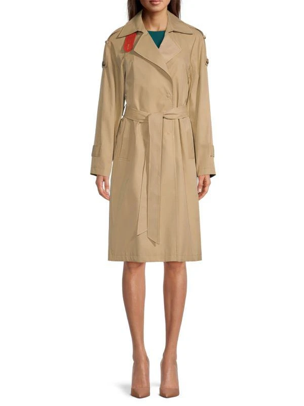 Sam Edelman Raglan Sleeve Belted Trench Coat 1