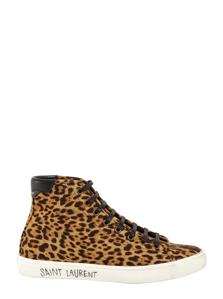 Yves Saint Laurent Saint Laurent Leopard Print High-Top Sneakers 1