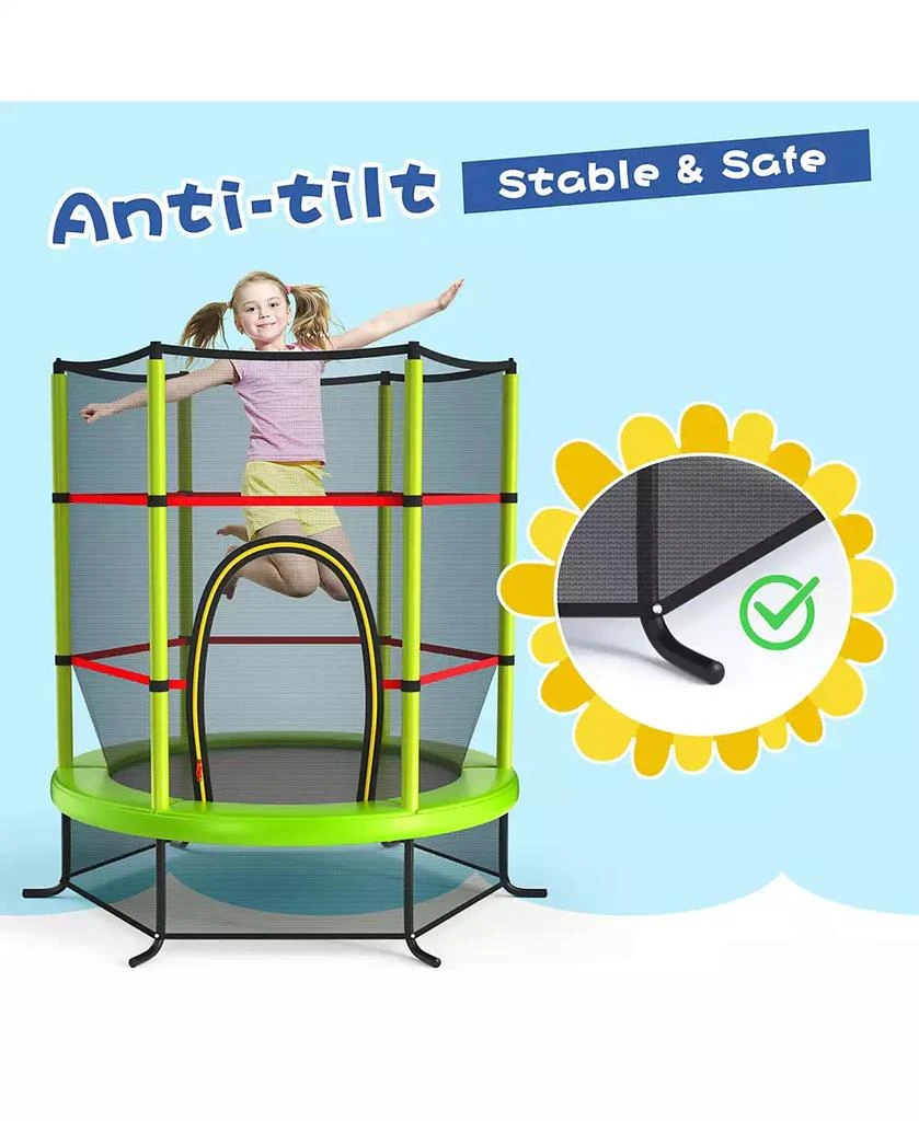 Costway 55" Kids Trampoline Bouncing Jumping Mat Recreational Trampoline 10