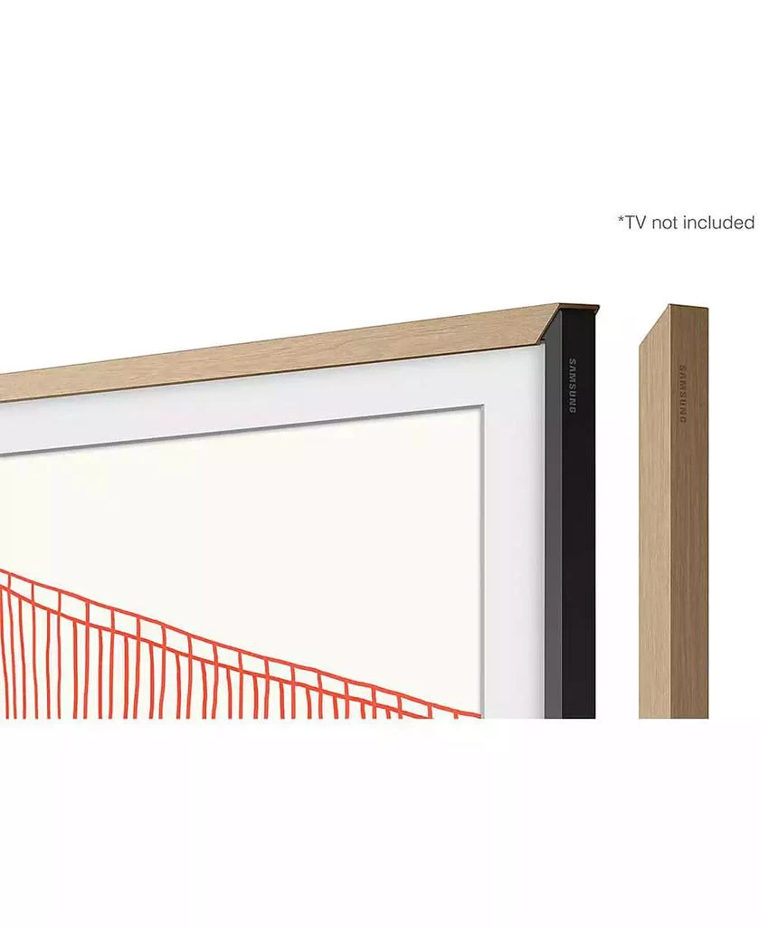 SAMSUNG 50" The Frame Customizable Bezel In Modern Teak 3