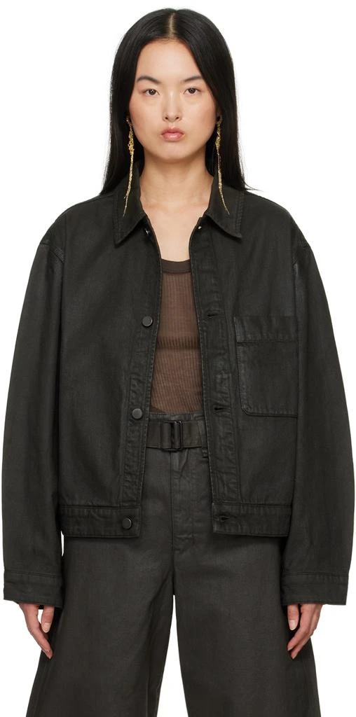 LEMAIRE Black Boxy Denim Jacket - Jackets - BeyondStyle
