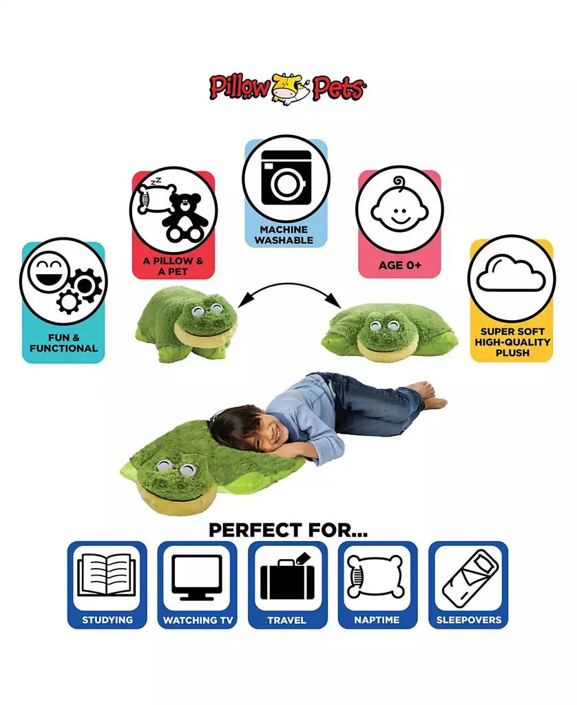 Pillow Pets Signature Friendly Frog Stuffed Animal Plush Toy 3