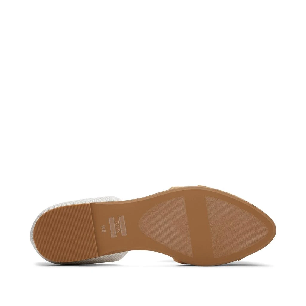TOMS Shoes Jutti D'Orsay Tan Suede Leather Flat 4