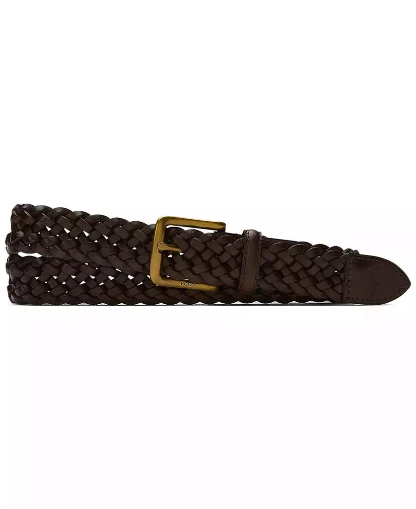 Polo Ralph Lauren Men's Braided Vachetta Leather Belt 2