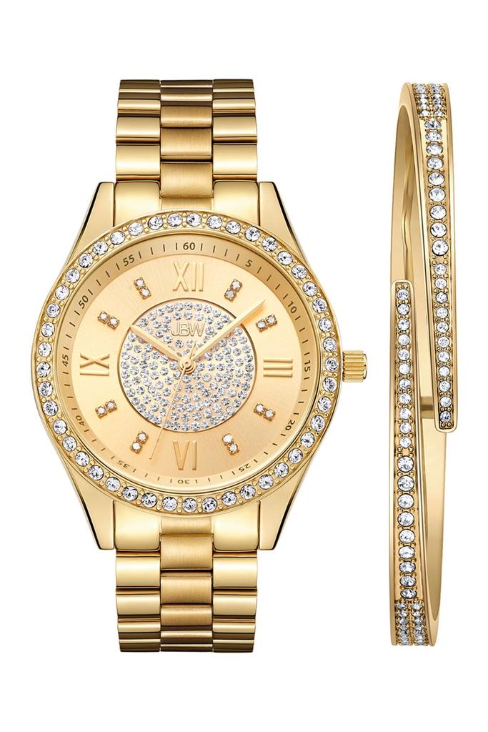 Jbw Mondrian Diamond Bracelet Watch & Bangle Set, 37mm