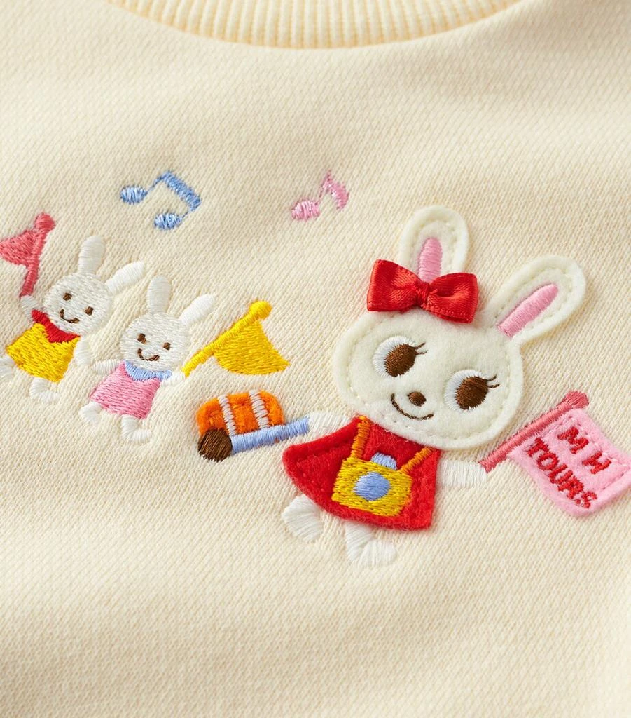 Miki House Usako Bunny Train Sweatshirt (2-7 Years) 5