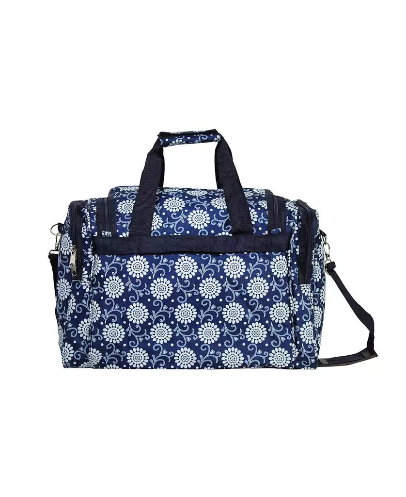 World Traveler Floral 16-Inch Gym Bag Duffle Bag