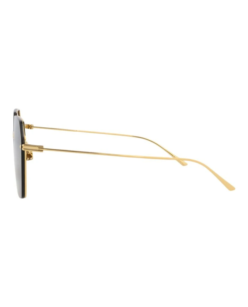 Bottega Veneta Aviator-Frame Metal Sunglasses 3