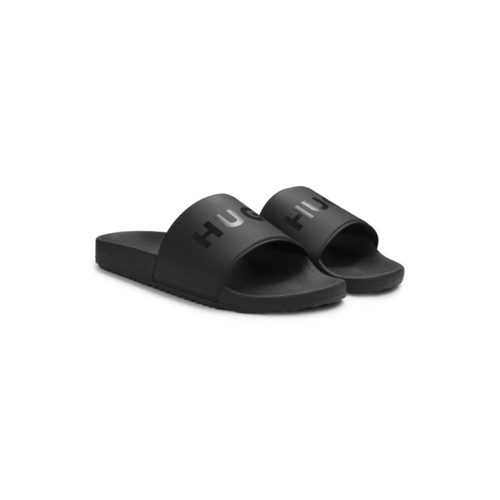 Hugo Boss Italian-made slides with tonal logo