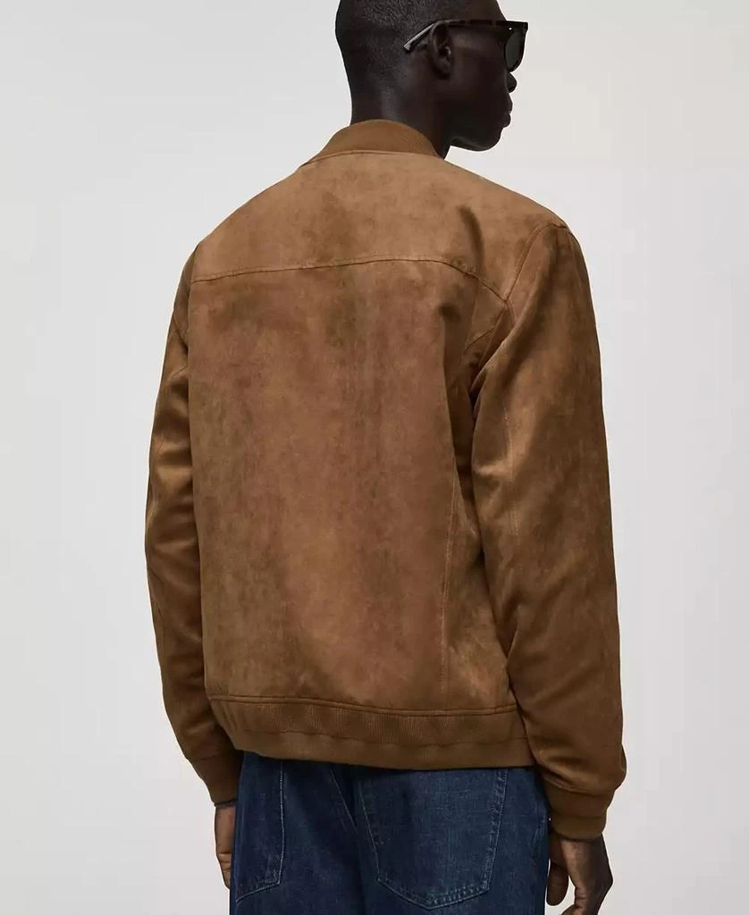 Mango Men's Faux-Suede Bomber Jacket 6