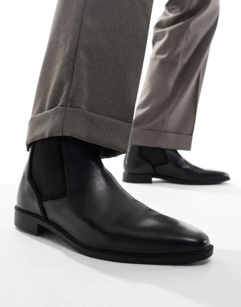 ASOS ASOS DESIGN chelsea boots in brown leather 1