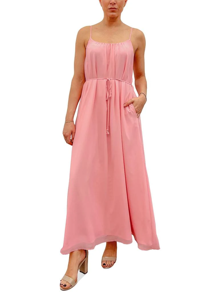 Sam Edelman Womens Solid Chiffon Maxi Dress 1