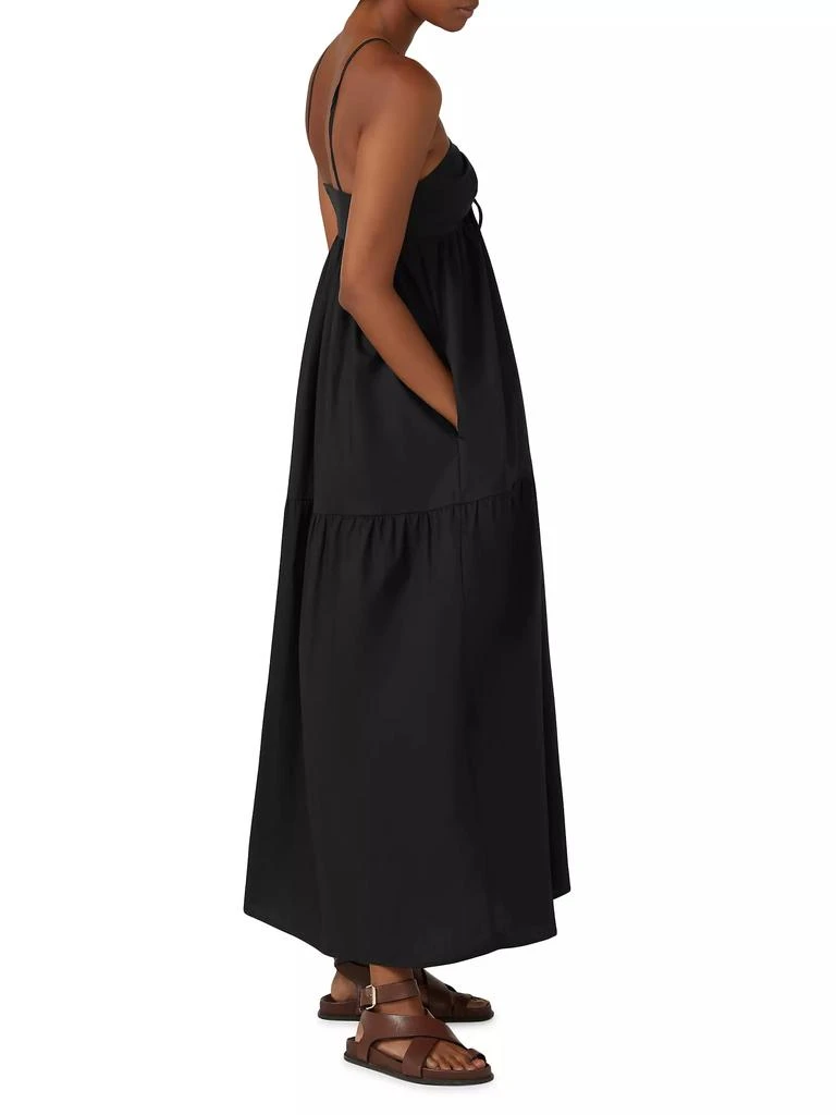 Bird & Knoll Hana Cross-Over Keyhole Maxi Dress 3