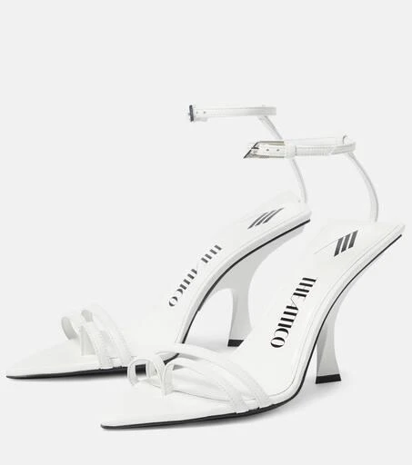The Attico Ester 95 leather sandals 5