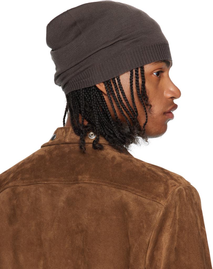 Rick Owens Gray Concordians Medium Beanie - Hats - BeyondStyle
