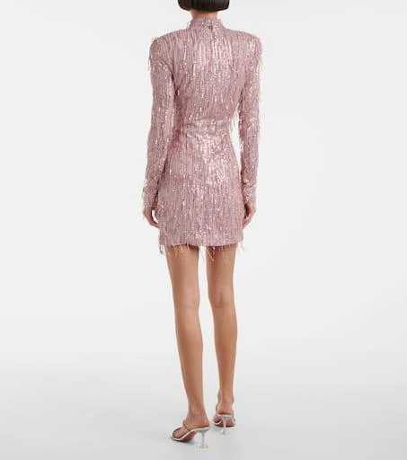 mugler printed mesh dress Mugler Maxi Star Printed Mesh Dress