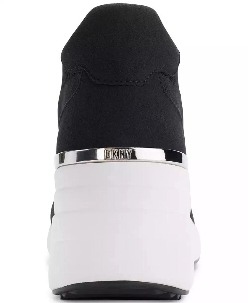 DKNY Women's Kasia Lace-Up Wedge Sneakers 5