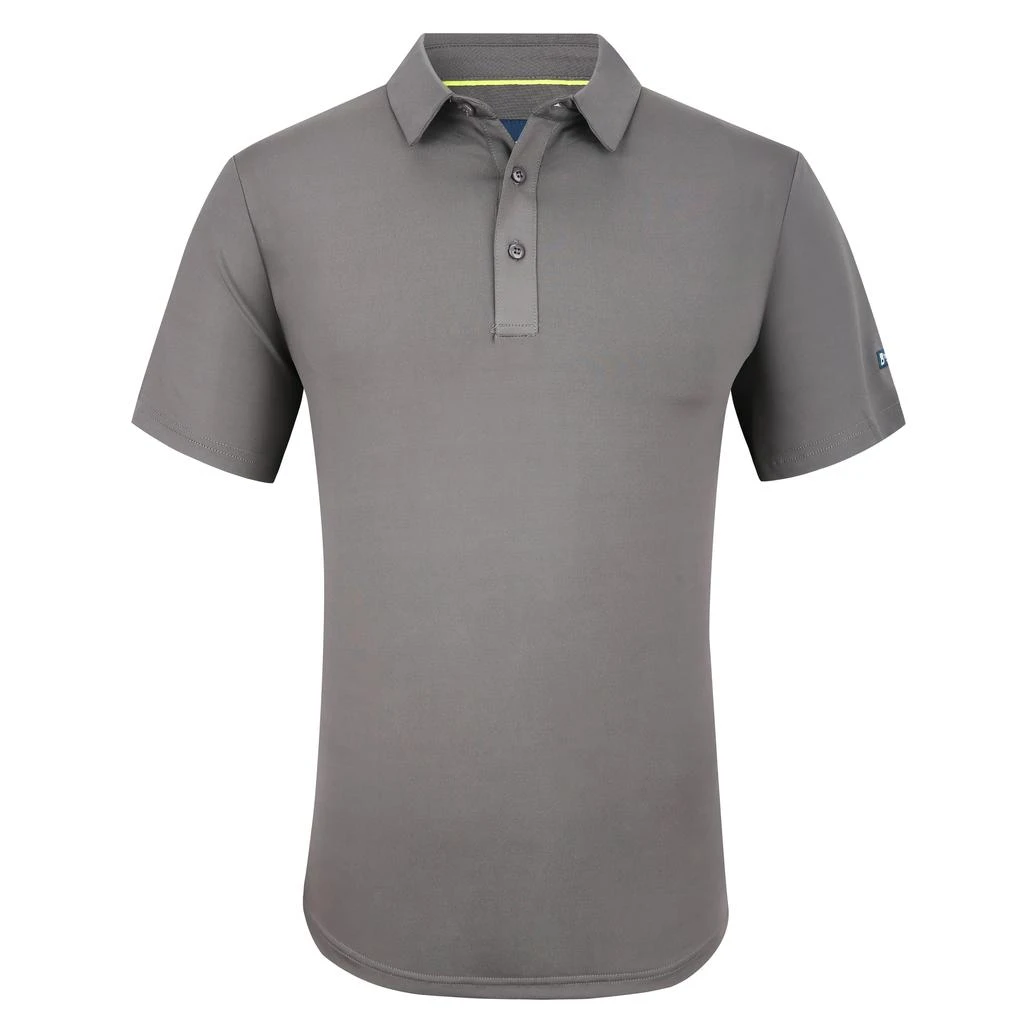 Tom Baine Men's Performance Solid Four-Way Stretch Golf Polo 1