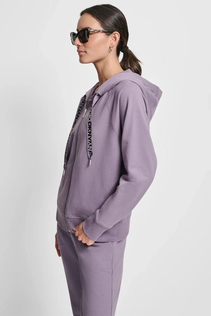 DKNY TWO-TONE LOGO DRAWSTRING HOODIE 3