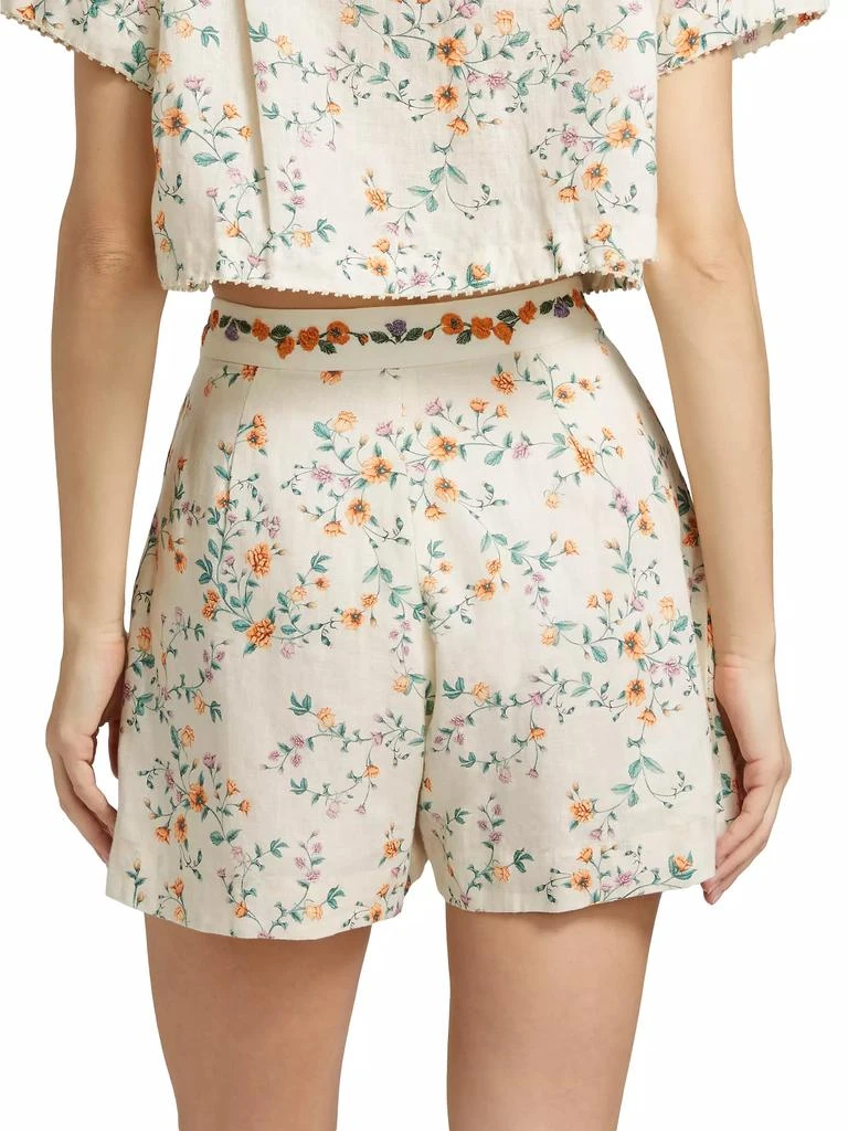 Agua by Agua Bendita Maratea Chinesis Linen Shorts 5