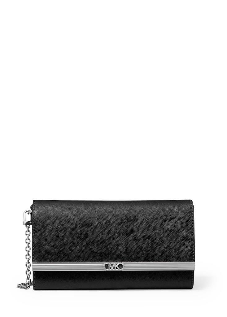 Michael Kors Mona large saffiano leather clutch