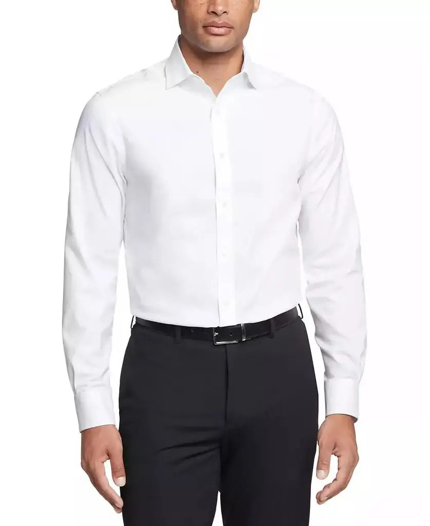 Tommy Hilfiger Men's TH Flex Essentials Wrinkle Free Stretch Dress Shirt, Regular & Slim Fit