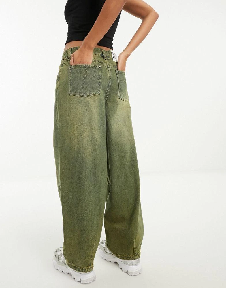 The Ragged Priest The Ragged Priest unisex 90s green wash dad jeans 4